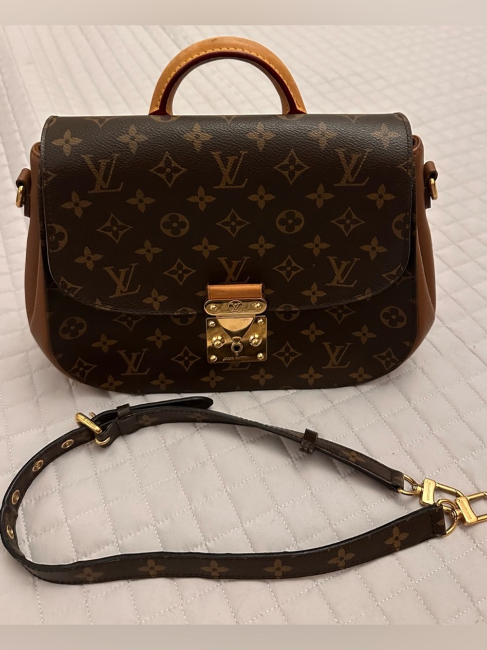 Louis Vuitton Monogram Canvas Eden MM Satchel with Vachetta Trim 2013 - Picture 11 of 15